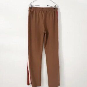 Anthropologie Maeve Martine Ponte Track Trousers Tan - Size Small